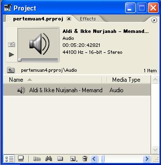 5) Kemudian pilih folder Audio dan masukkan file ke dalam