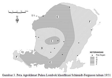Pulau Lombok dari tahun 1963 sampai tahun 2003 yang diperoleh dari BPTPH Prop. NTB dan BMG Mataram. sedangkan data nilai Q Schmidt-Feguson tahun 1951 diperoleh dari Rafi i [4].