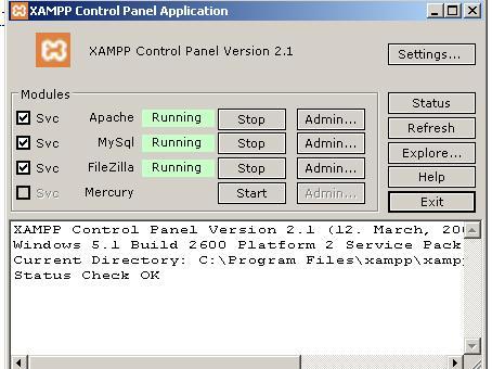 Didalam Aplikasi Server XAMPP terdapat beberapa paket service yang dapat kita install yaitu : Apache, Mysql, FileZilla FTP. Untuk proses instalasi kita dapat ikuti perintah dengan menekan Tombol Yes.