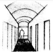 Koridor Tertutup Koridor membentuk galeri umum atau koridor pribadi