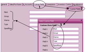 Pembuatan kolom tambahan atau custom fields dapat Anda lakukan pada Tab Custom Fields yang terdapat pada form isian new item tersebut. Langkah-langkah yang dapat Anda lakukan: 1.
