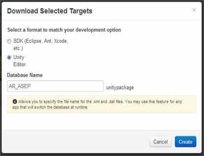 Gambar 4.8 form download marker 2. Klik download selected targets. 3.