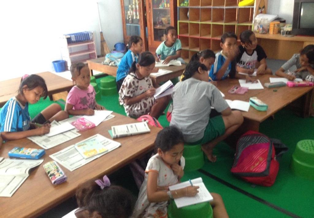 Bimbingan Belajar di Balai Desa Banaran Kulon
