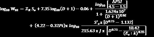 Reliability ('R) Standar Normal Deviasi (Z R) Standar Deviasi (So) Reaksi Modulus Tanah Dasar (k, CBR = 10) Compressive strength concrete (fc') : K 4977 Psi Concrete Elasticity Modulus (Ec) 4021227