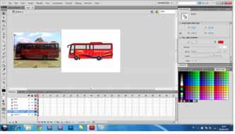 23 tampilan transportasi Untuk pembuatan transportasi, penulis membuat trans Semarang dengan menggunakan gambar JPEG yang langkah nya sama