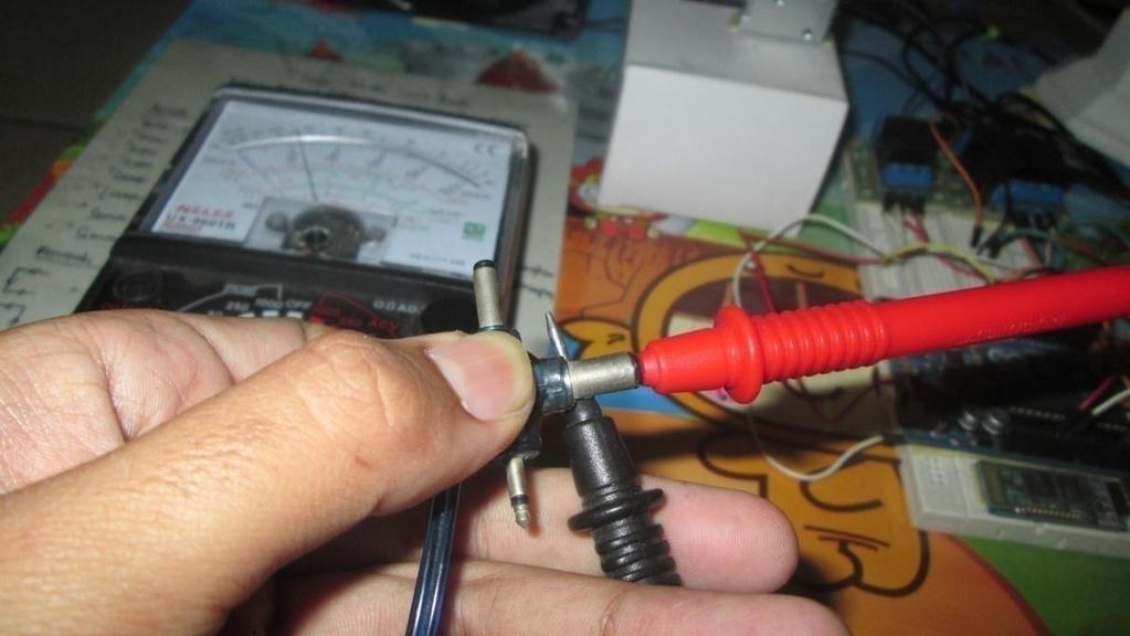 Output tegangan adaptor yang digunakan untuk suplay