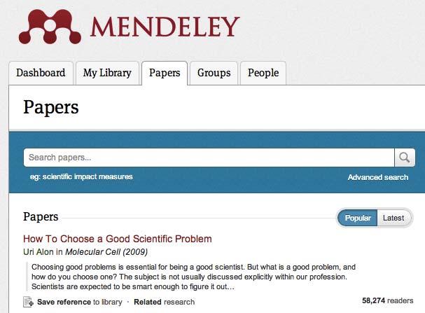 Mendeley Web