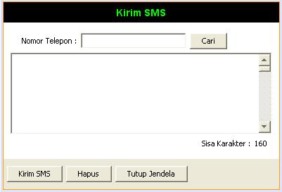 Input Nilai Aktivitas Sistem Kirim SMS Input Mata Kuliah Pengaturan Terminal Ganti PIN Keluar SMS MASUK SMS KELUAR No.