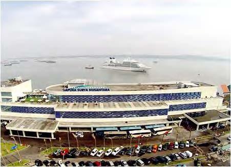 8 Berikut ini adalah gambar Terminal Penumpang Gapura Surya Nusantara dan merupakan salah satu aset negara yang dikelola oleh PT Pelabuhan Indonesia III (Persero). Gambar 2.