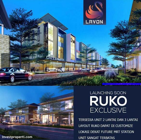 Ruko LAVON Tangerang by Swan City Dijual Perdana Rp. 2 Miliaran Developer Swan City, pengembang kota baru LAVON di Cikupa, meluncurkan penjualan ruko baru properti komersial Lavon.