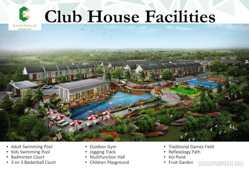Club House Tangerang Perumahan dijual dengan kelengkapan facilities yang sangat lengkap.