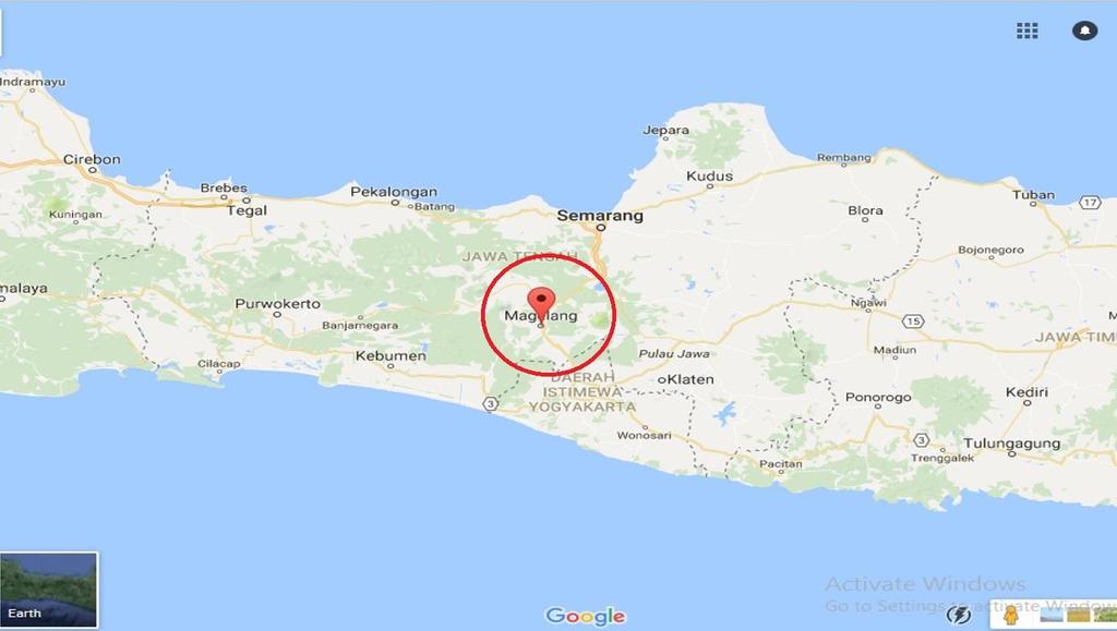 Gambar 2. Lokasi peta wilayah Magelang (Sumber : google maps) II. ANALISIS DAN PEMBAHASAN A.