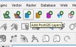 berikut 3. Add PostGIS layers, 4.