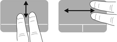 Menggulir horizontal Menggulir horizontal berfungsi untuk melakukan gerakan ke atas, bawah, atau samping pada halaman atau gambar.