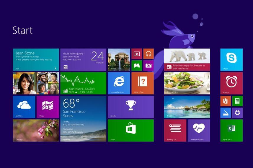 9 Start Menu Windows 7 Namun, pada Windows 8 tidak ada start menu, melainkan ada start screen sebagai pengganti start menu. Berikut ini tampilan start screen pada Windows 8 Gambar 3.
