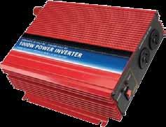 INVERTERS 855117 1000 Watt 24V Inverter SPECIFICATIONS PART NO INPUT OUTPUT OUTPUT POWER IDEAL BATTERY SIZE MINIMUM BATTERY SIZE RUN TIME WITH 1000W ON 40Ah BATTERY RUN TIME WITH 100W GLOBE ON 40Ah