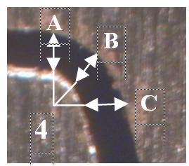 Sedangkan dengan tegangan 10N menghasilkan penyimpangan terkecil. IV. Pemotongan melingkar dari kiri ke kanan arah ke bawah Gambar 8.