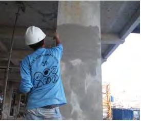 Adapun cara yang digunakan dalam perawatan beton yang dilakukan dalam proyek ini adalah dengan melakukan penyiraman air pada lapisan beton setiap hari.