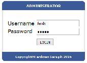 Mengisikan username dan password dengan benar, lalu langsung klik tombol Login Tabel 4.