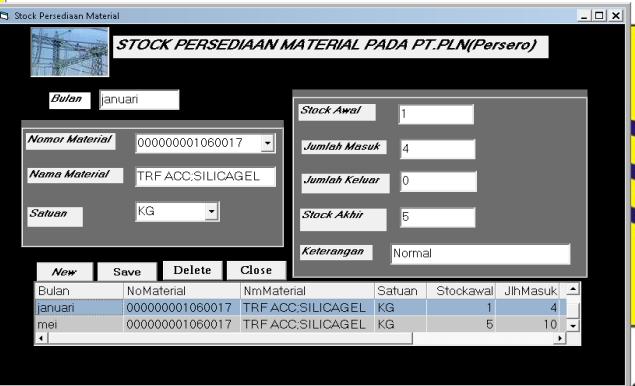 sistem komputerisasi dalam pencatatan data-data material yang ada digudang PT. PLN, manfaat yang dapat disimpulkan antara lain : 1.