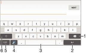 Menulis teks Keyboard layar Anda dapat memasukkan teks dengan keyboard QWERTY di layar dengan mengetik setiap huruf, atau Anda dapat menggunakan fitur Masukan gerak dan geser jari Anda dari huruf ke