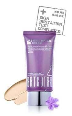 BRTC BB Cream Line Jasmine Water BB Cream 35ml BB cream yang membantu menyejukkan dan melembabkan kulit kering dan sensitif Mengatasi kerutan, melindungi wajah dari sinar UV dengan pemutih SPF 30 PA