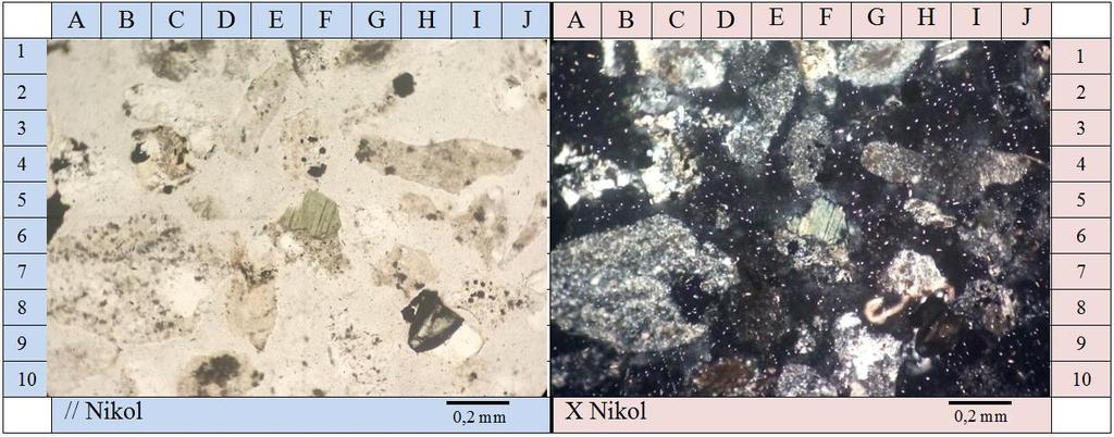 Klorit, (Mg,Fe +2 ) 6 (OH) 8 AlSi 3 O 10 Klorit hadir sebagai mineral yang mengubah gelas vulkanik dan mineral plagioklas baik berupa fenokris maupun mikrolit plagioklas.