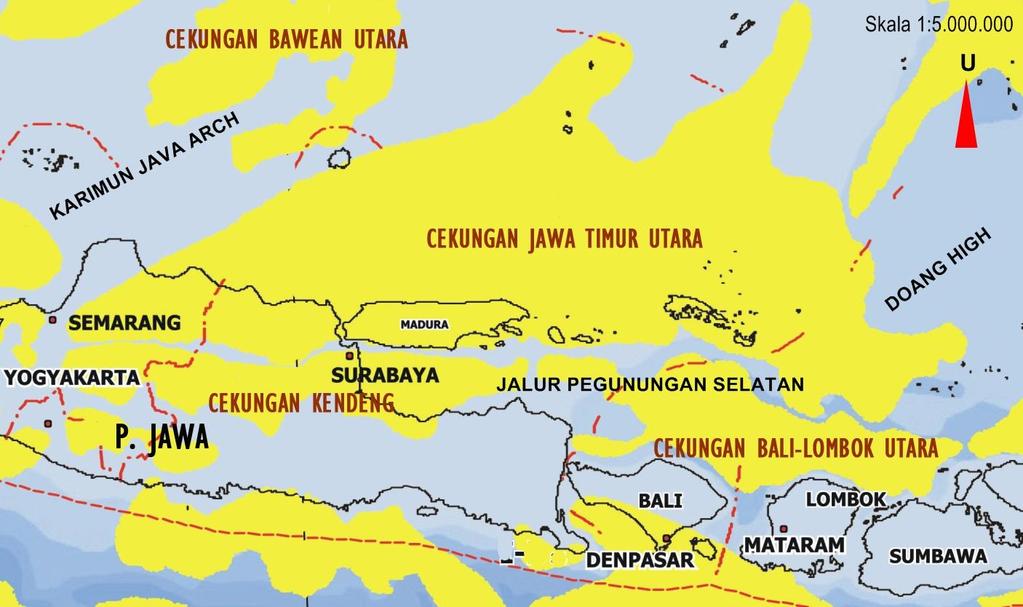 II. TINJAUAN PUSTAKA II.1. Kerangka Tektonik Sejarah tektonik Cekungan Jawa Timur Utara tidak dapat dipisahkan dari sejarah tektonik Pulau Jawa dan sekitarnya, serta tektonik wilayah Asia Tenggara.