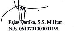 ADVISORS APPROVAL This is to certify that the Sarjana Skripsi of Ganish Tiaraloka has been approved by the skripsi advisors for further approval by the examining committee.