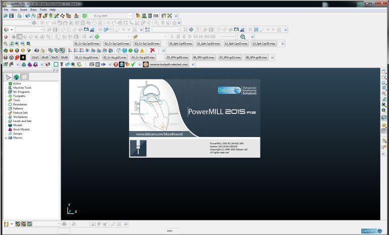 Software cad (Delcam PowerShape2015r2) Gambar 3.2 Interface Powershape 2015r2.