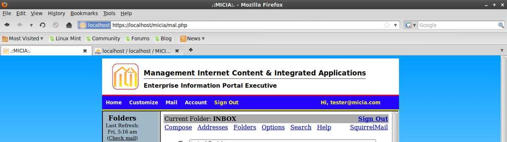 DAFTAR PUSTAKA 4.3 Uji coba aplikasi terintegrasi Di sini diujikan apakah email terintegrasi dengan baik ke dalam portal dan user dapat masuk tanpa harus login kembali. 1. McLeod. Raymond, Jr.