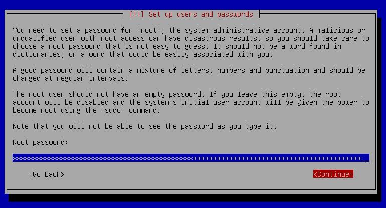51. Isikan password root yang akan digunakan.