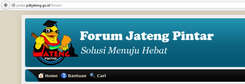 26 B. Panduan Mendaftar Member Forum Pada halaman utama Jateng Pintar