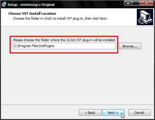 2. Namun, mesti diperhatikan. Pastikan destinasi instalasi file tersebut berada di dalam folder penyimpanan VST.
