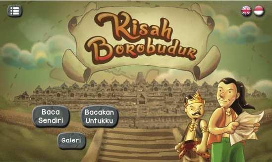 50 Icon aplikasi ini dibuat dengan ukuran 144 x 144 pixel. Dalam icon ini, menggambarkan tentang ilustrasi Borobudur sebagai bahasan utama dalam cerita ini. 5.1.3 