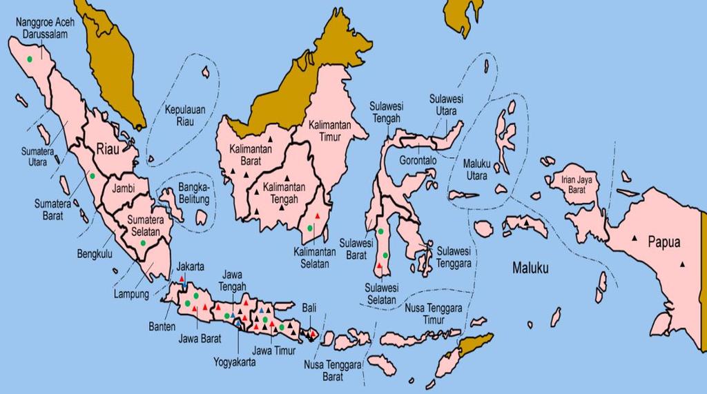 14 Holcim Indonesia (Semen Holcim), PT. Semen Gresik (Semen Gresik). Peta persebaran pabrik serta distributor semen disajikan dalam gambar berikut.