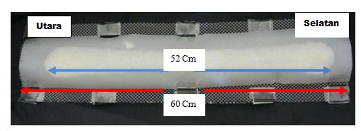 Lebar pemayaran jejak berkas elektron ditentukan oleh pemfokus dalam hal ini digunakan I fokus = 0,807 A yang menghasilkan lebar jejak pemayaran pada tengah jendela sebesar 3 cm.