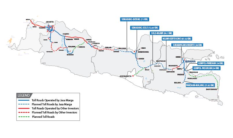 Toll Road Network and Jasa