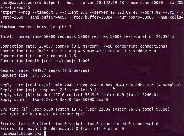 HTTPERF Tool sederhana berbasis command line yang dapat dijalankan di atas sistem operasi Linux untuk menguji (benchmarking) performansi suatu web server.
