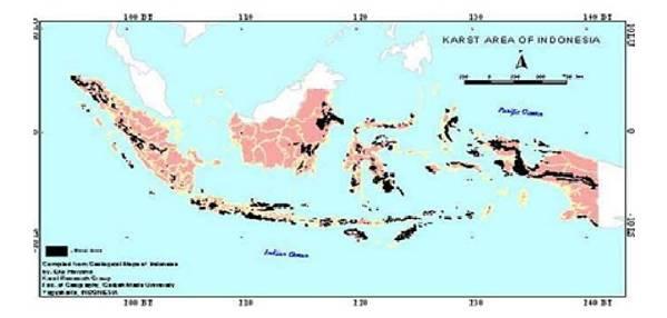 Karst Gunung Sewu hanya satu bagian dari banyaknya kawasan karst yang tersebar di Indonesia