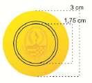 75 cm Lingkaran Dalam terdapat Dua Lingkaran Hitam Diletakan di Saku Dada Sebelah Kanan 5) Eselon IV a Diameter