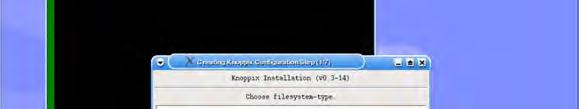 23 Pilihan Filesystem Knoppix Installation 6.