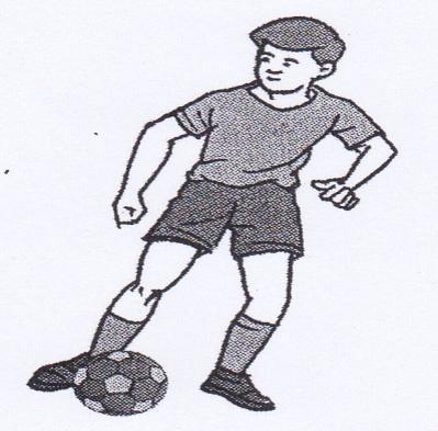 3) Menghentikan bola dengan kaki bagian dalam, banyak digunakan dalam permainan sepak bola,
