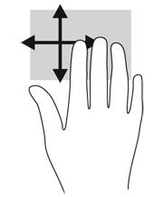 Klik 2-jari (hanya model tertentu) Klik 2-jari berfungsi untuk memilih menu objek pada layar.