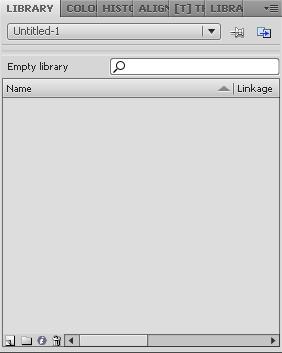 Gambar 2.4 Panel Library 2.2.5 Action Script Salah satu kelebihan Adobe Flash CS4 dibanding perangkat lunak animasi yang lain yaitu adanya ActionScript.