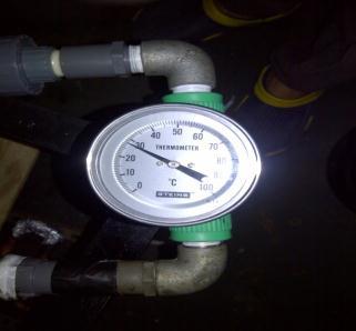 h. Thermometer Thermometer berfungsi untuk mengukur suhu air pada water heater dan pipa keluar aliran air radiator.
