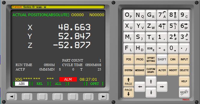 Mesin Frais 2. Panel Kontrol Mesin (MCP= Machine Control Panel) Panel kontrol mesin (Gambar 2.