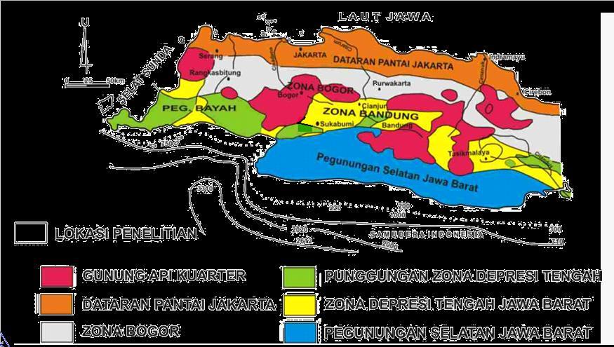 1984). Berdasarkan pembagian zona tersebut, maka daerah penelitian termasuk ke dalam Zona Antiklinorium Bogor, dan termuat dalam Lembar Cianjur (Sudjatmiko, 1972). Gambar 2.