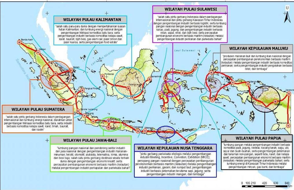 TEMA PENGEMBANGAN WILAYAH PADA RPJMN 2015-2019 : Berdasarkan Pada Potensi Dan keunggulan Daerah, Serta Lokasi Geografis yang Strategis di masing-masing pulau.