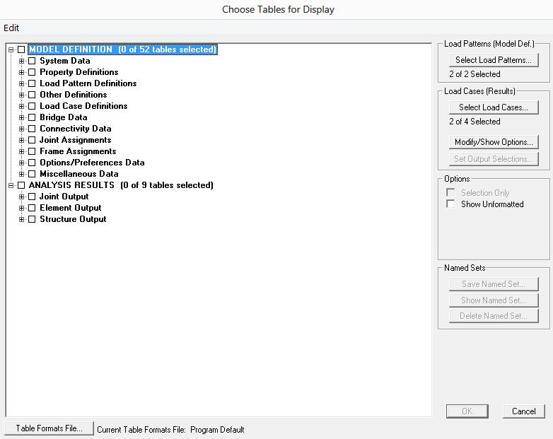 e. Menampilkan Tabel Output 1) Pilih menu Display Show Tables [ CTRL + T ] Gambar 2.60. Fasilitas tabel data. 2) Pilih item yang ingin ditampilkan seperti Gambar C 61.